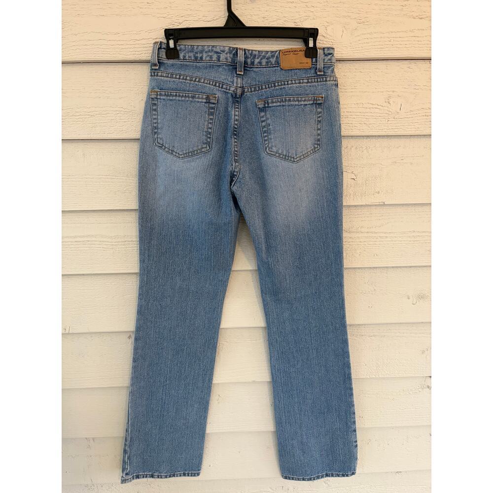 London Jean Light Wash Straight Leg Jeans Size 6 Classic Blue Denim - Picture 9 of 9